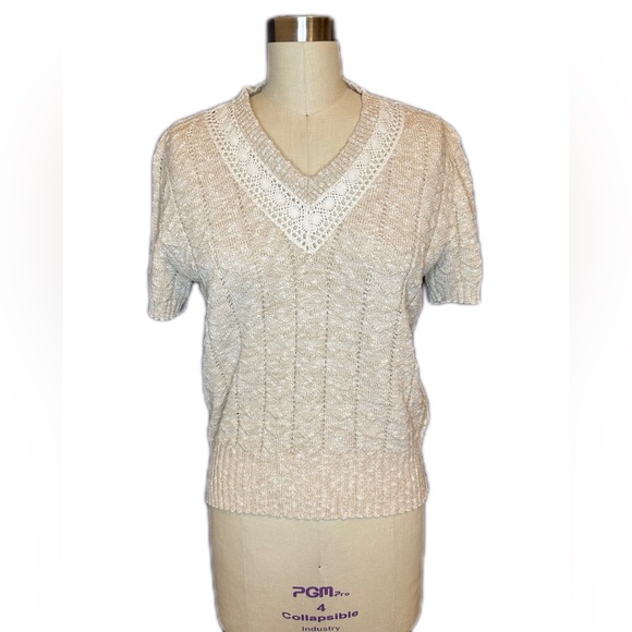 Vintage Short Sleeve Sweater - Picture 1 of 6